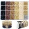 Clay Beads Kit Gold Silver Spacer Polymer Clay Beads for Jewelry Making Adults (Brown) 2820Pcs Clay Beads for Bracelet Making 6mm Neutral Heishi Fall Friendship Bracelets